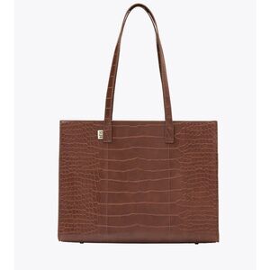 BEIS Work Tote in Maple Brown NWT Purse Vegan Leather